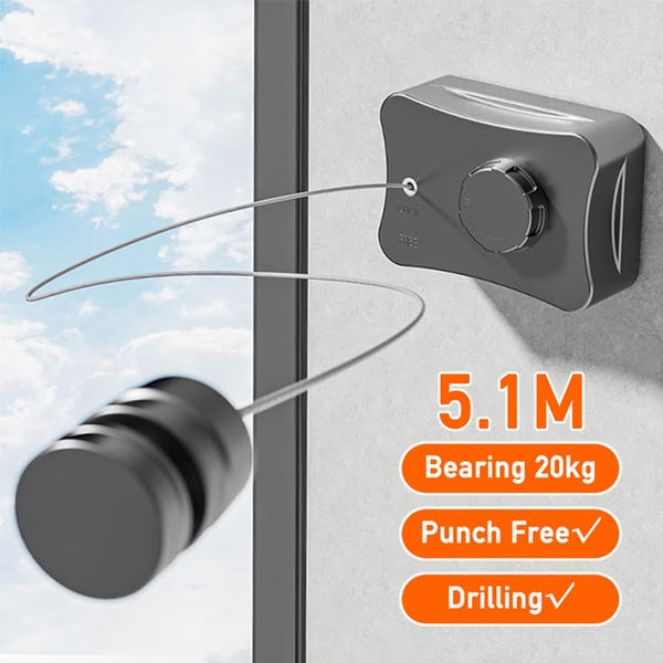 Telescopic Retractable Clothesline Drying Rope